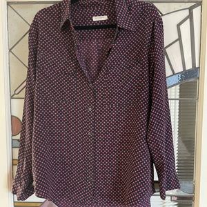 Equipment Femme 100% Silk Button Doen Blouse